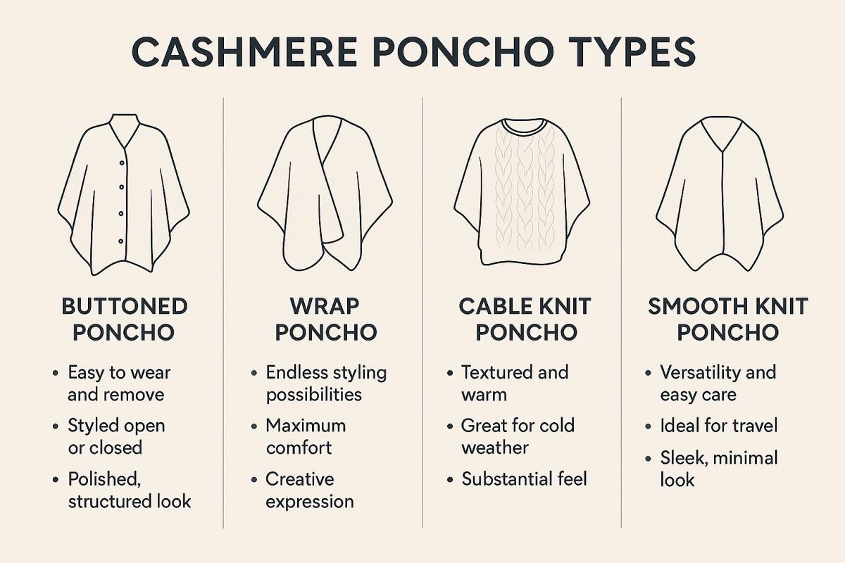 Types of Cashmere Ponchos