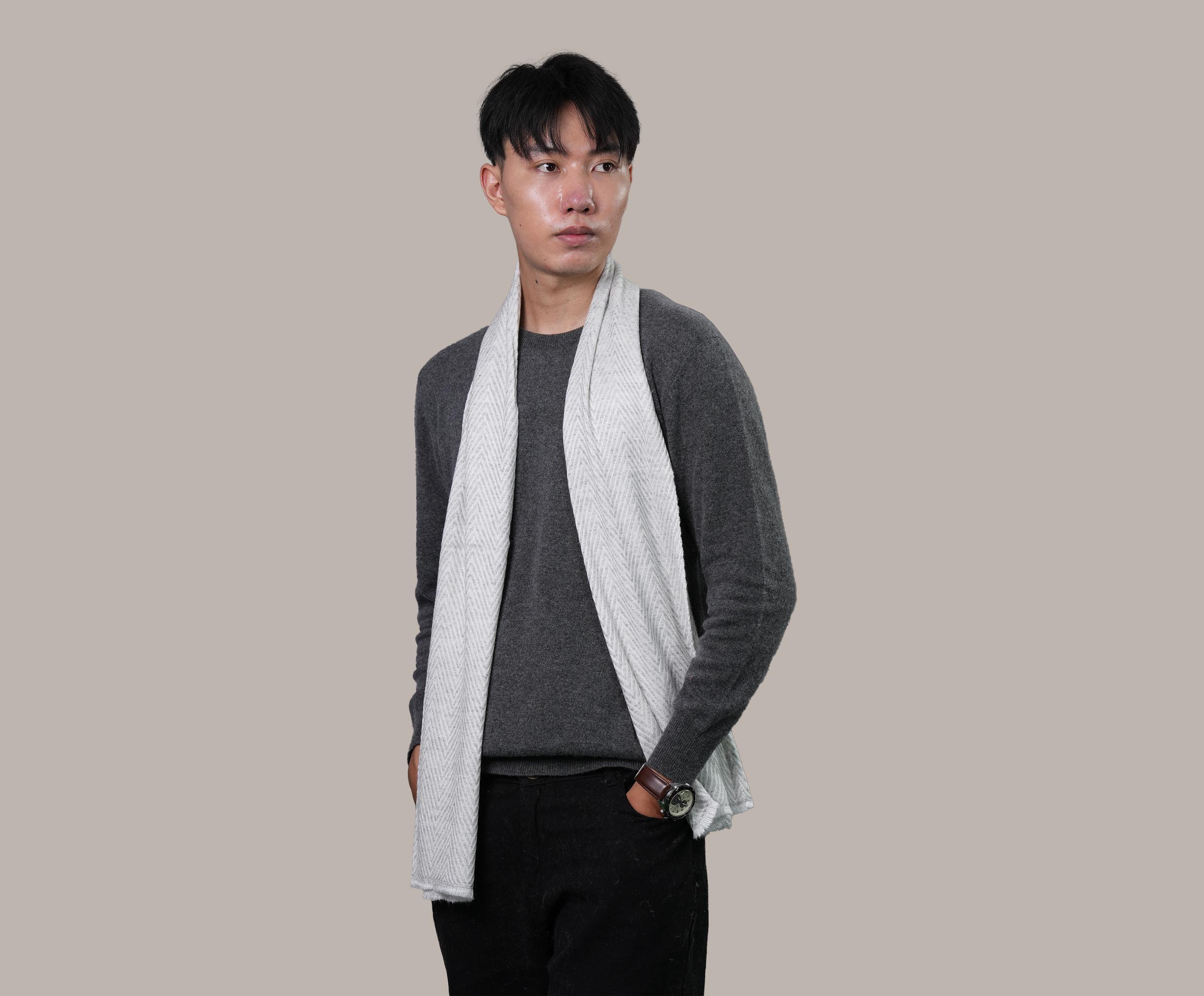 Unisex Pure Cashmere 8 ply muffler