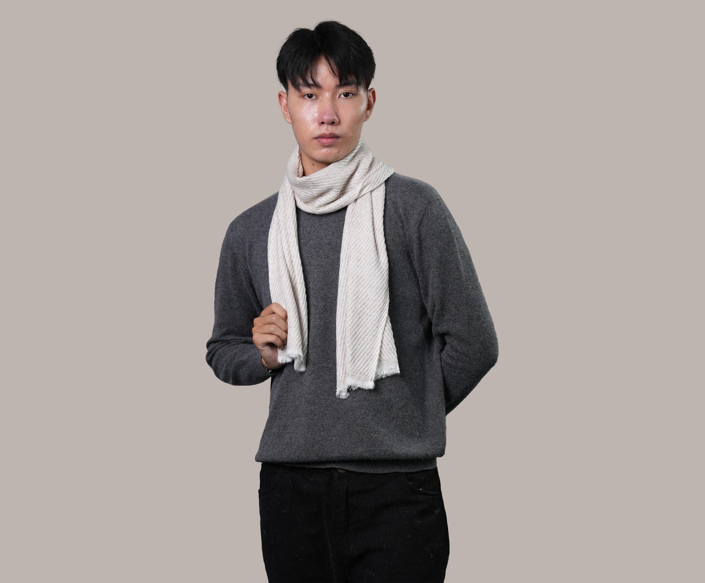 Unisex Pure Cashmere 8 ply muffler