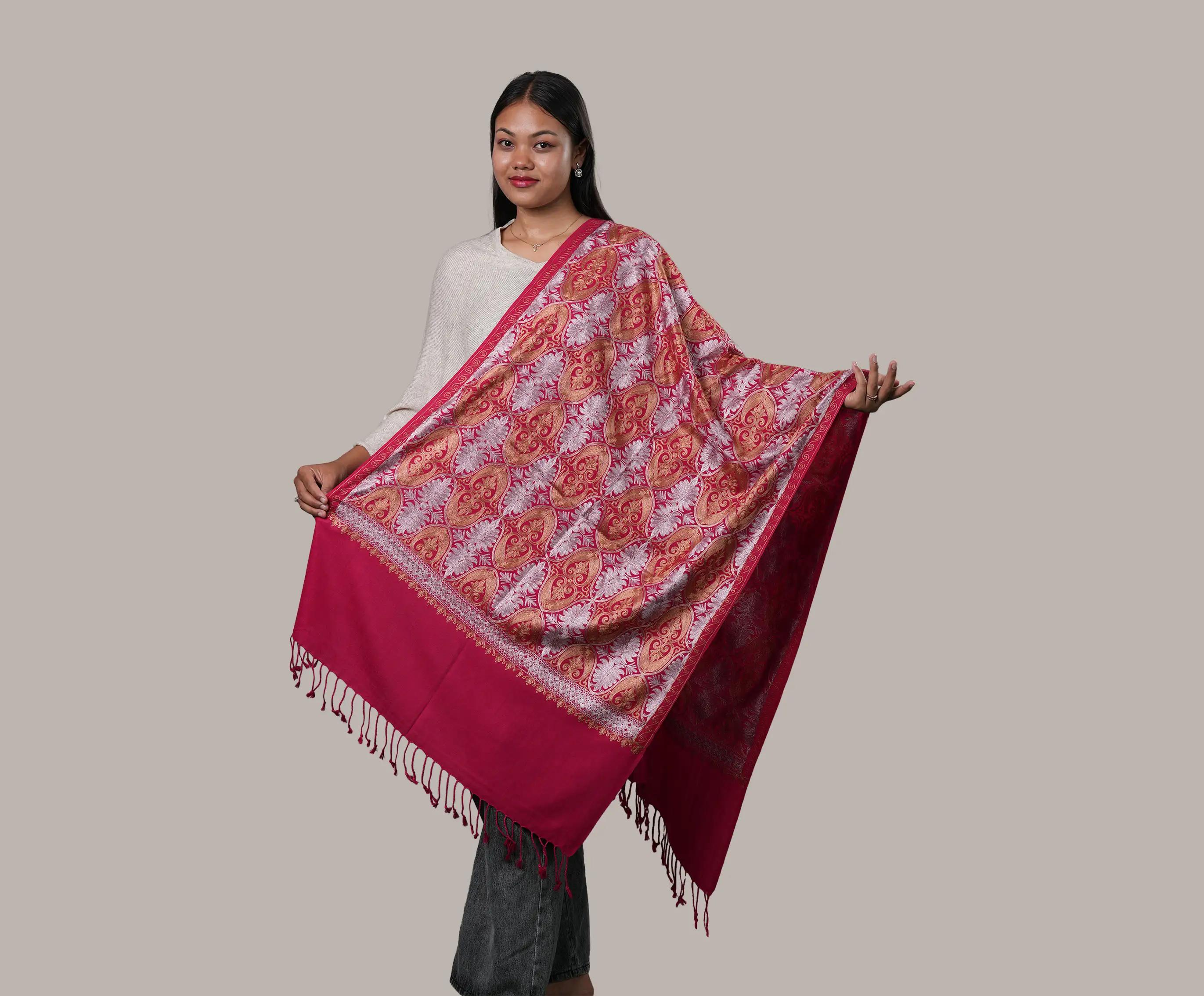 Cashmere Embroidery stole